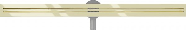 Mexen Flat 360 Slim γραμμική περιστρεφόμενη αποχέτευση 130 cm, χρυσή - μοντέλο 1541130