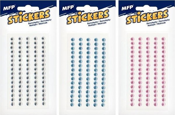 MFP paper αυτοκόλλητα βότσαλα 5mm μίξη χρωμάτων 1101 1032380