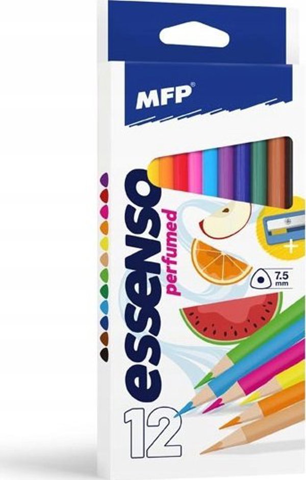 MFP paper κηρομπογιές 12 τεμ. Αρωματικά τριγωνικά με ξύστρα 6300624