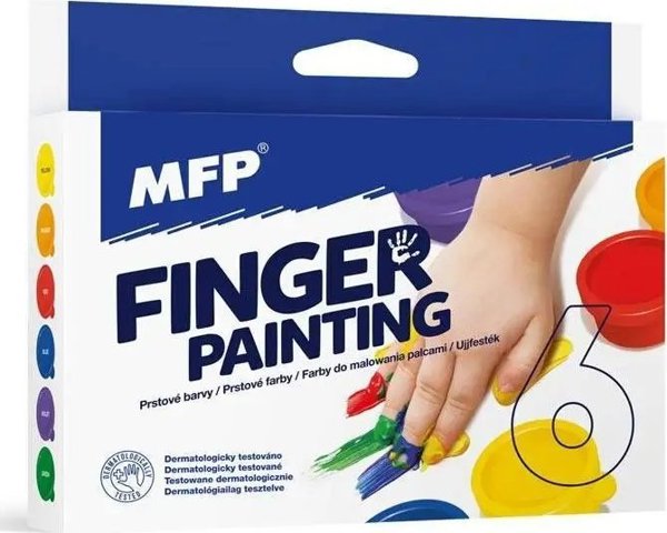 MFP paper χρώματα δακτυλομπογιάς 6 χρώματα 30ml 6300360