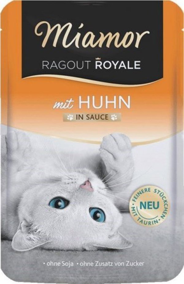 Miamor Ragout Royale Κοτόπουλο, Υγρή Τροφή Γάτας σε Σάλτσα, 100g