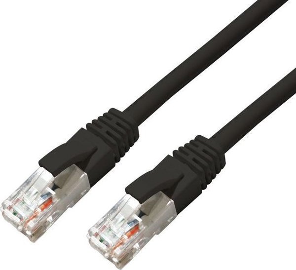 MicroConnect CAT6A UTP 0.5m Μαύρο LSZH
