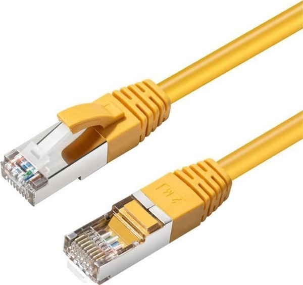 MicroConnect Καλώδιο Δικτύου Patch Cord Cat6a S/FTP 1m Κίτρινο - RJ-45, 10Gbps