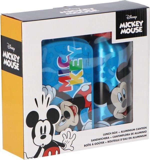 Mickey σετ δοχείο αλουμινίου και δοχείο πρωινού MK30007 72416