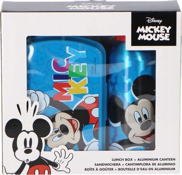 Mickey σετ δοχείο αλουμινίου και δοχείο πρωινού MK30007 72416