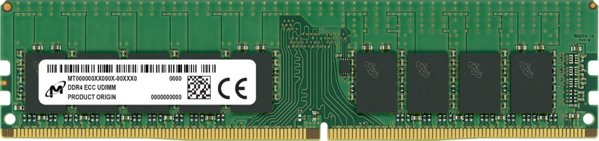 Micron - DDR4 - Μονάδα - 8 GB - DIMM 288-PIN - 3200 MHz / PC4-25600 - CL22 - 1.2 V - χωρίς προσωρινή αποθήκευση - ECC