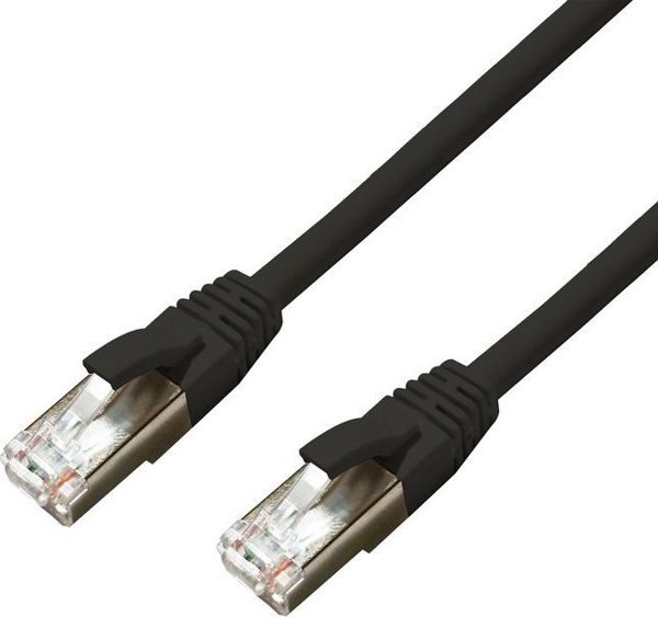 MicroConnect Καλώδιο Δικτύου Cat6a S/FTP 0.25m, RJ-45, LSZH, Μαύρο