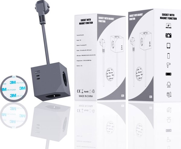 MicroConnect Power Cube, 3 πρίζες Schuko