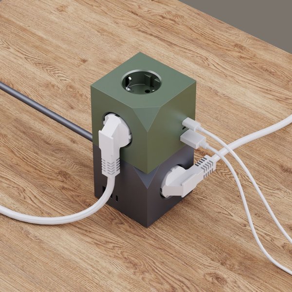 MicroConnect Power Cube, 3 πρίζες Schuko