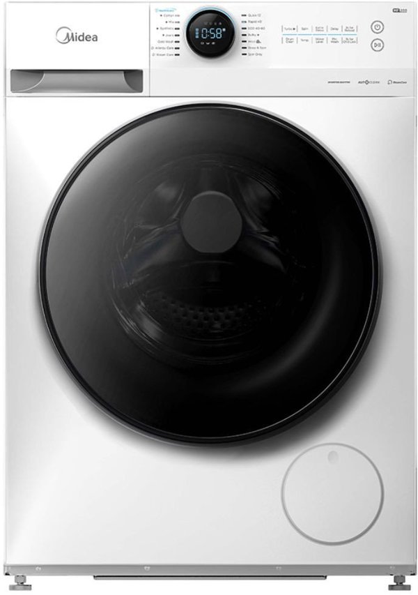 Midea MF200W80WB/W-HR Πλυντήριο Ρούχων 8kg, 1400 Στροφές, Ενεργειακή Κλάση Α, Steam Function, Λευκό, 60cm