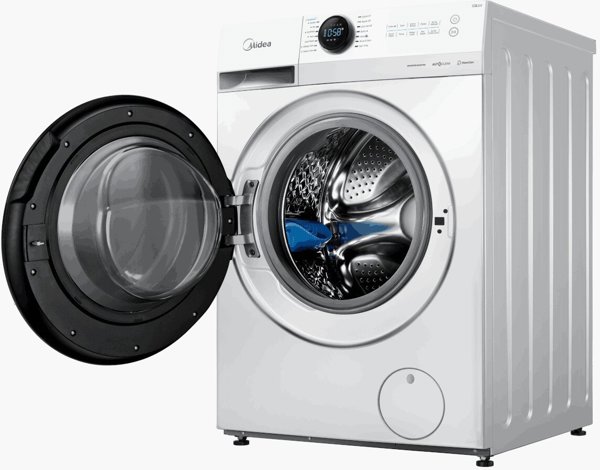 Midea MF200W80WB/W-HR Πλυντήριο Ρούχων 8kg, 1400 Στροφές, Ενεργειακή Κλάση Α, Steam Function, Λευκό, 60cm
