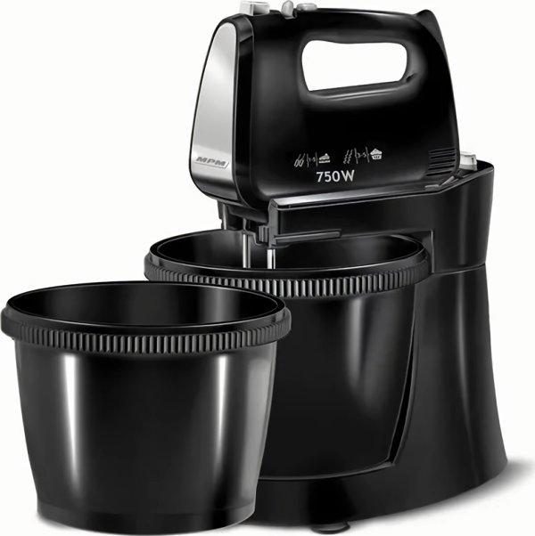 Μίξερ MPM Χειροκίνητο μίξερ MPM MMR-22Z/C με δύο μπολ μαύρο
