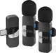 Boya BY-V20 2.0 Υπερ-συμπαγές ασύρματο μικρόφωνο 2.4GHz για συσκευές Type-C - 2TX+1RX