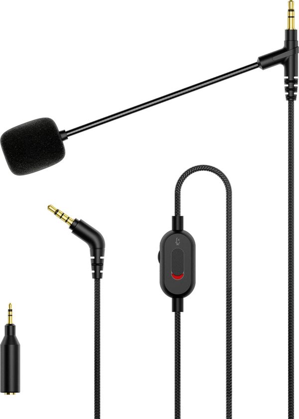 MEE Audio Clearspeak Boom Καλώδιο Μικροφώνου για Ακουστικά, 3.5mm, Μαύρο