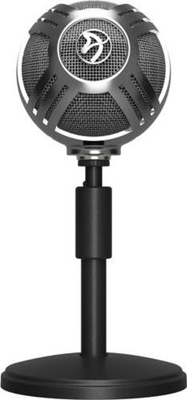 Μικρόφωνο Arozzi Sfera USB, Χωρητικό, Μαύρο/Ασημί, 16000Hz
