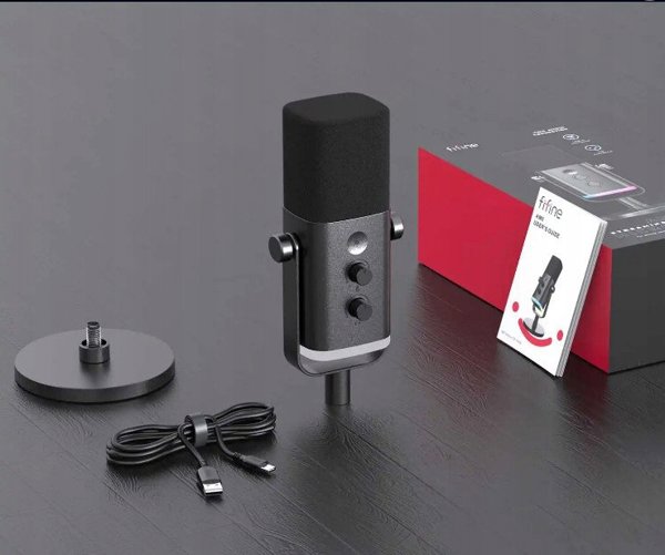 Fifine TAM8 Δυναμικό Μικρόφωνο Στούντιο XLR/USB με Βραχίονα