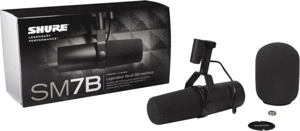 Shure SM7B Δυναμικό Μικρόφωνο Studio με Επαγγελματική Απόκριση Συχνότητας