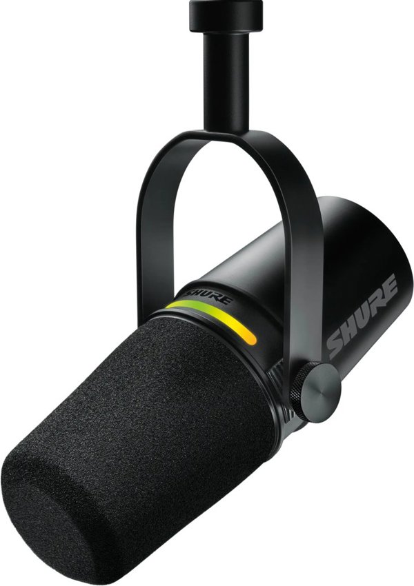 Μικρόφωνο Shure Shure MV7+-K - Μικρόφωνο ομιλητή/φωνητικό με σύνδεση XLR/USB-C Μαύρο