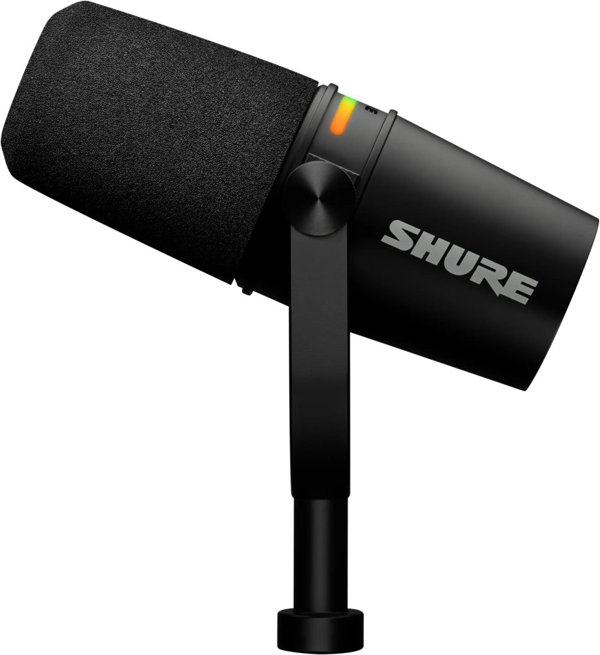 Μικρόφωνο Shure Shure MV7+-K - Μικρόφωνο ομιλητή/φωνητικό με σύνδεση XLR/USB-C Μαύρο