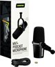 Μικρόφωνο Shure Shure MV7+-K - Μικρόφωνο ομιλητή/φωνητικό με σύνδεση XLR/USB-C Μαύρο
