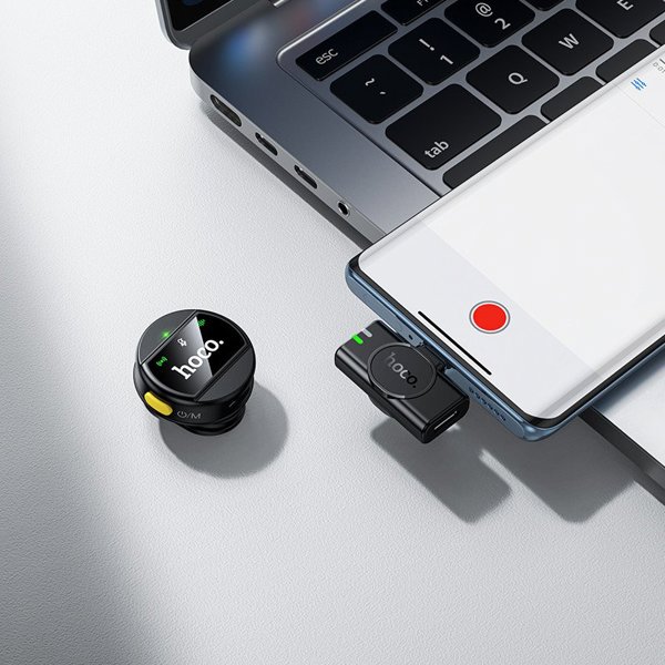 Mikrofon bezpzewodowy USB C Hoco L21 czarny