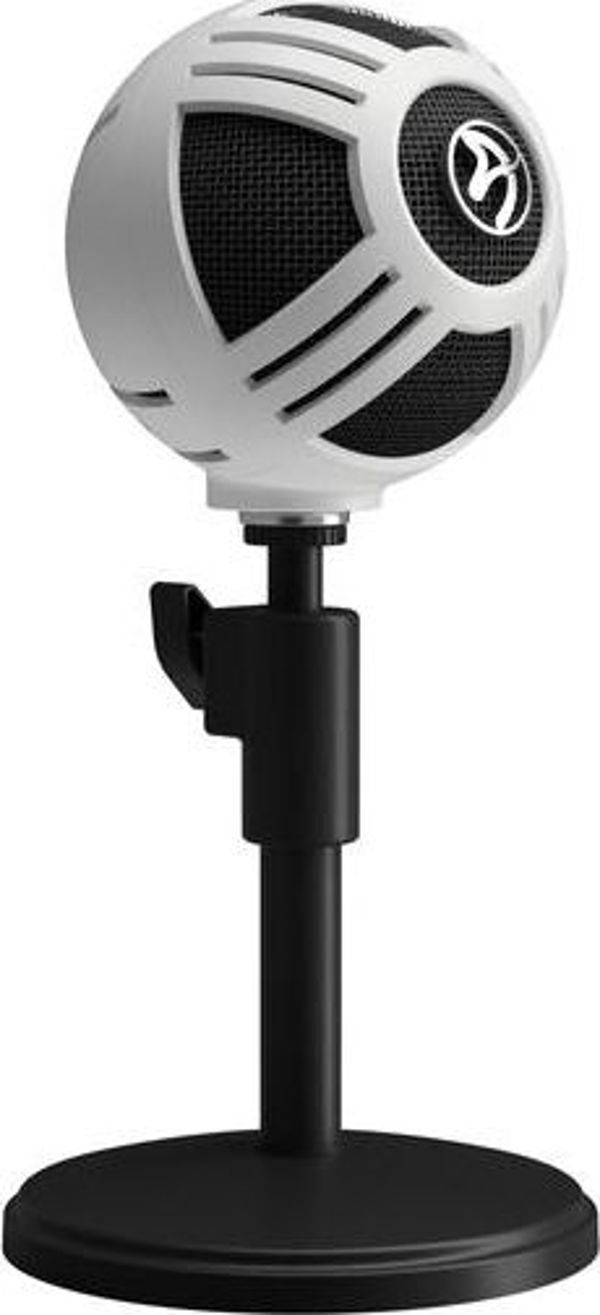 Arozzi Sfera USB Μικρόφωνο Υπολογιστή, Χωρητικό, Λευκό (SFERA-WHITE)