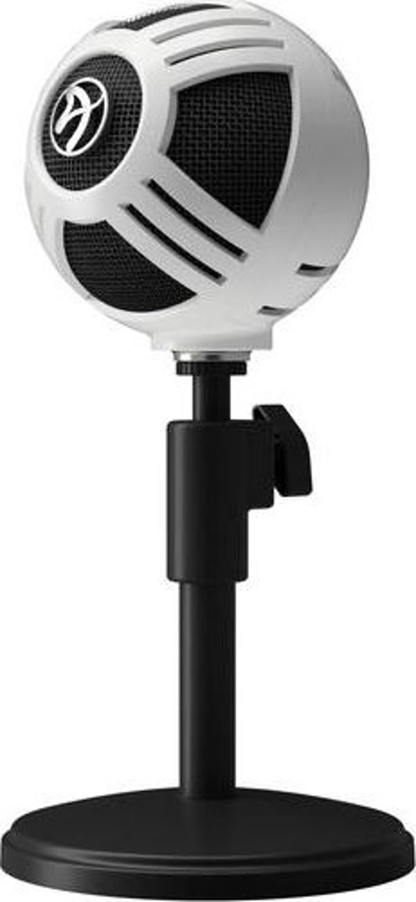 Arozzi Sfera USB Μικρόφωνο Υπολογιστή, Χωρητικό, Λευκό (SFERA-WHITE)