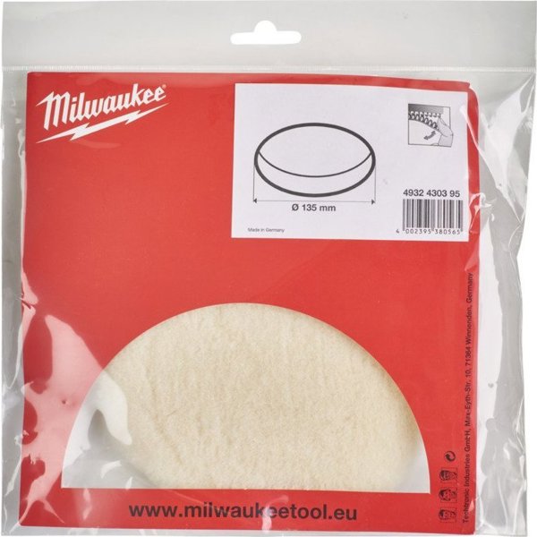Milwaukee Pad for polisher woolen 135mm Milwaukee