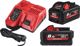 Πακέτο μπαταριών Milwaukee 8 Ah με φορτιστή Milwaukee NRG M18 HNRG-802 8806481 4058546287016