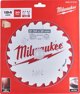 Δίσκος κοπής Milwaukee 184x30x1.6mm, 24 δόντια. Milwaukee