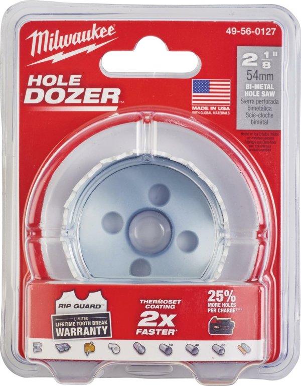 Πριονωτή Κορώνα BIMETAL MILWAUKEE 54mm BLISTER