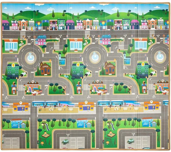 Milly Mally Πτυσσόμενο χαλάκι Play City and Fields T1