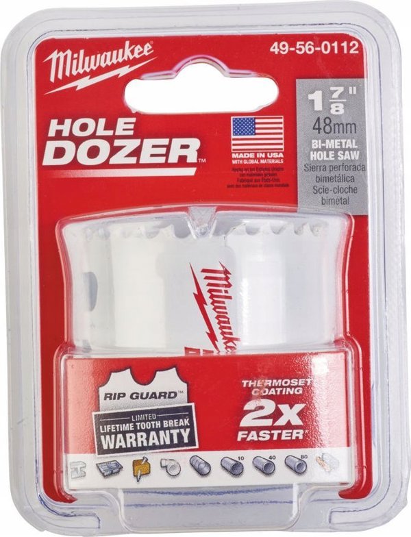 Πριονωτή Κορώνα Διμεταλλική MILWAUKEE 48mm BLISTER