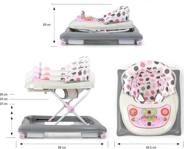Milly Mally Περπατούρα για παιδιά Patrol Pastel Dots