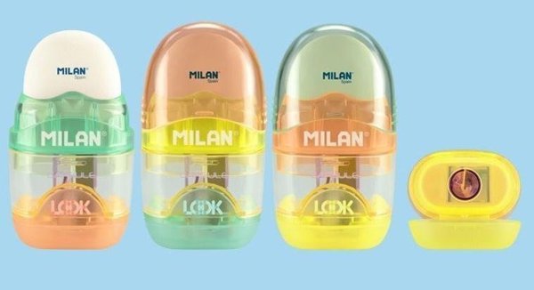 Milan Καψάκιο Capsule New Look - Ξύστρα και Γόμα σε Ένα - Μείγμα Σχεδίων