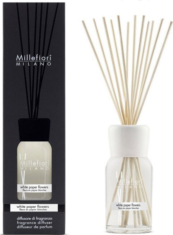 Αρωματικά Στικ Millefiori WHITE PAPER FLOWERS, χωρητικότητα: 100ml
