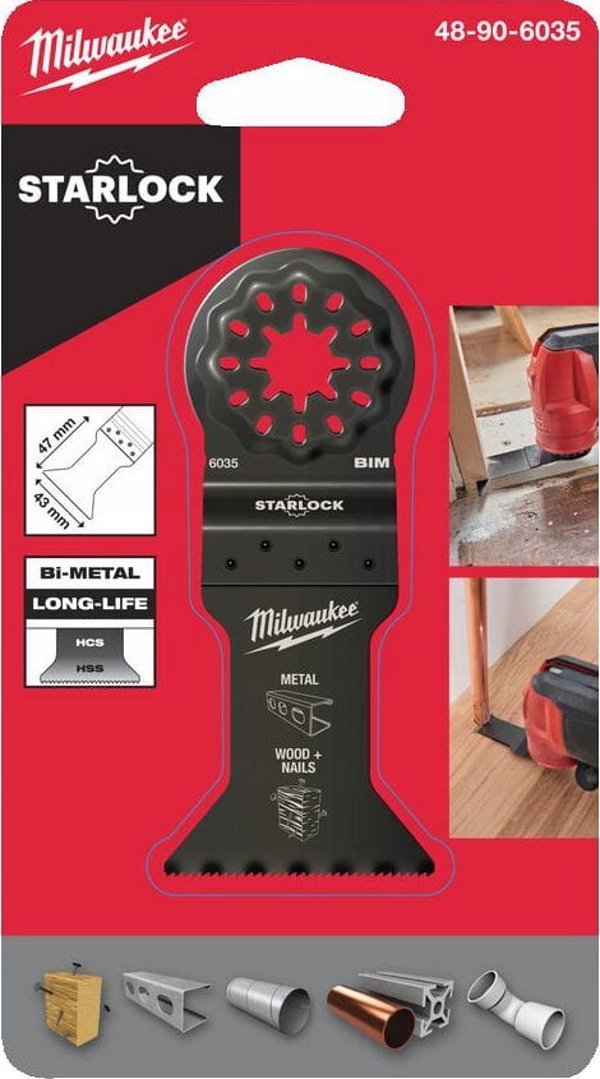 MILWAUKEE ΠΡΙΟΝΟΛΑΜΑ 43 x 47mm BIMETAL ΓΙΑ ΚΟΠΗ ΒΥΘΙΣΗΣ