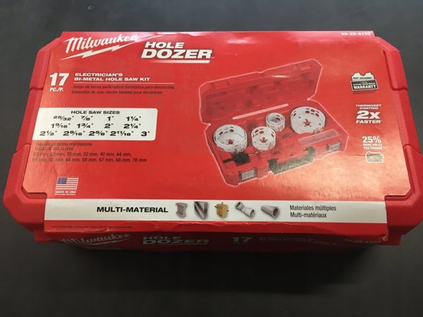 Πλήρης κορώνα διάτρησης Milwaukee HSAW 4/6 (17 μονάδες) Hole Dozer (o 20,22,25,32,40,44,51)
