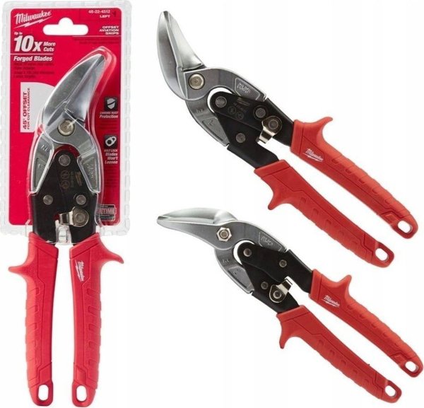 Ψαλίδια κοπής λαμαρίνας Milwaukee αριστερά