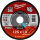 Δίσκος κοπής για μέταλλο 125mmx1.0x22.23 Milwaukee pro+ SCS41 (200 μονάδες) MILWAUKEE