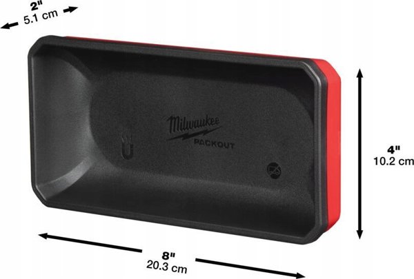 MILWAUKEE PACKOUT ΜΑΓΝΗΤΙΚΟ ΔΟΧΕΙΟ 10cm x 20cm