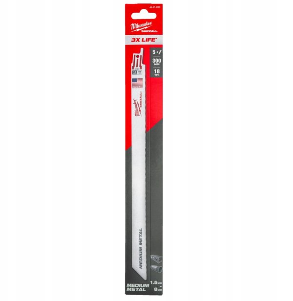 MILWAUKEE ΛΕΠΙΔΑ ΠΡΙΟΝΙΟΥ ΣΕΤ BIMETAL 300mm/18T/5τεμ. ###