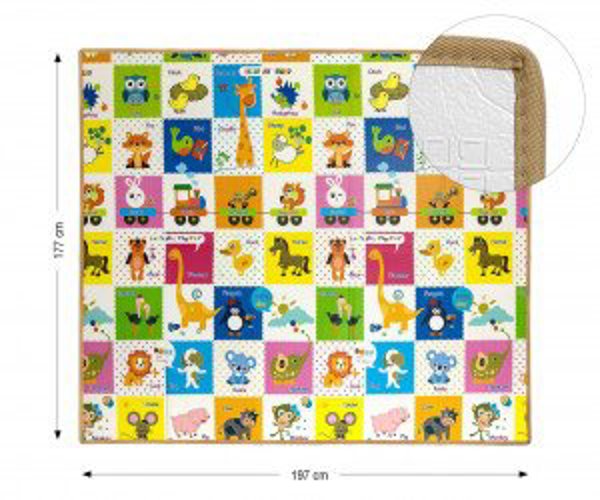 Milly Mally Πτυσσόμενο χαλάκι παιχνιδιού Play Colourful Animals T1