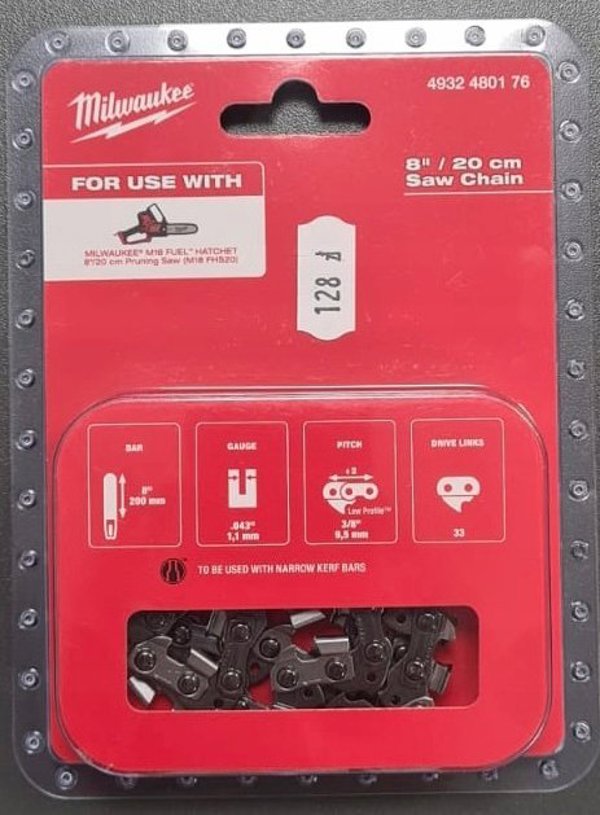 Αλυσίδα Milwaukee Saw MILWAUKEE P1 3/8". 1,1x203mm 13831229 4058550000000