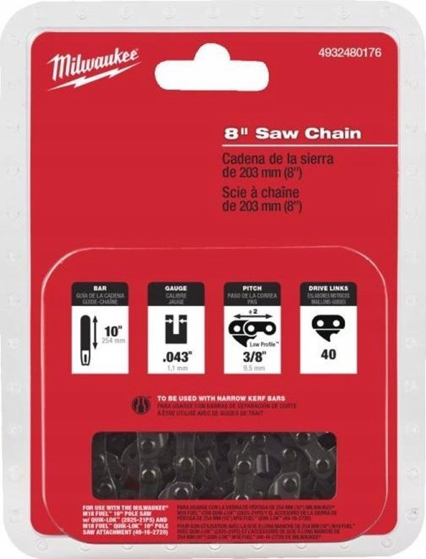 Αλυσίδα Milwaukee Saw MILWAUKEE P1 3/8". 1,1x203mm 13831229 4058550000000