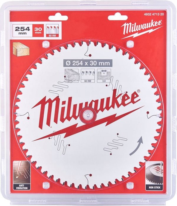 Milwaukee MILWAUKEE CIRCULAR SAW 254x30x3.0x60 with CSB