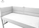 MimiNu MIMINU cot bumper, grey, 30x360 cm