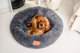 MIMIKO Pets Legowisko Shaggy okragle XL 75cm grafitowe