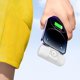Μίνι powerbank Wozinsky WF16-YLS 5000mAh 15W Lightning με ενσωματωμένο καλώδιο USB-C και φορτιστή για Apple Watch - λευκό