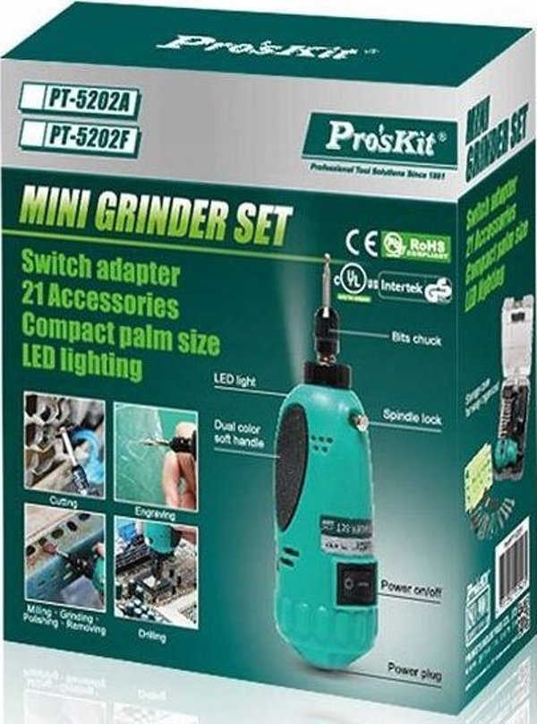 Μίνι σετ χάραξης, τρυπήματος, PT-5202F Pro'sKit